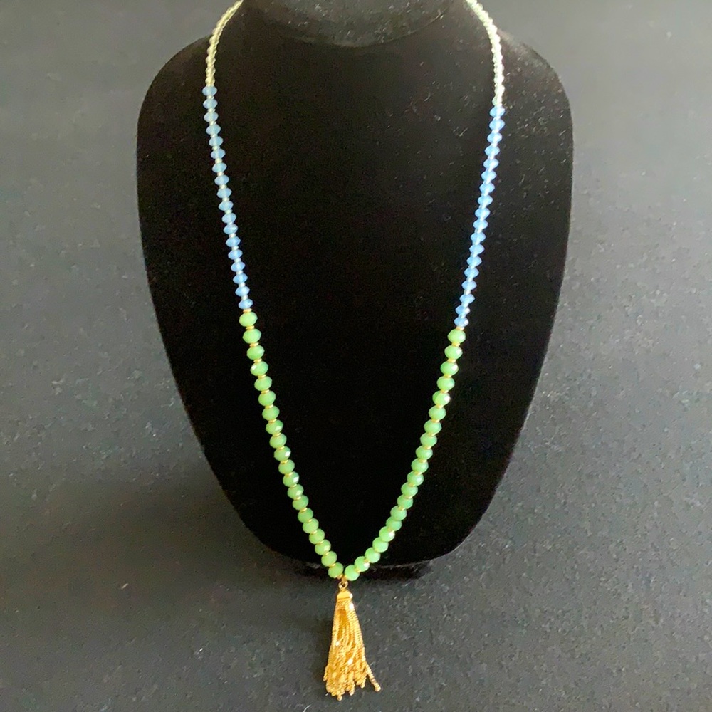 Banana Republic Beaded Necklace & Tassel